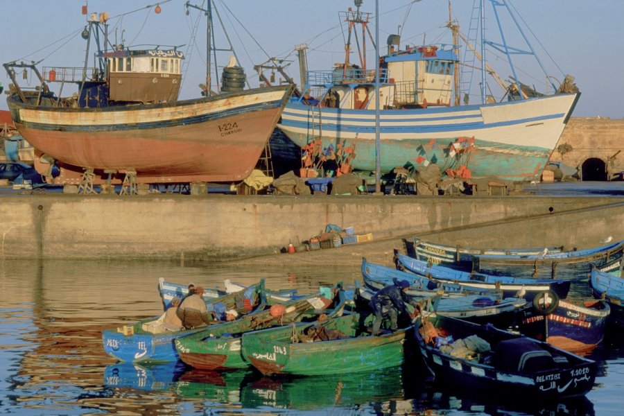 Le port de pêche d'Essaouira. Hugo Canabi - Iconotec