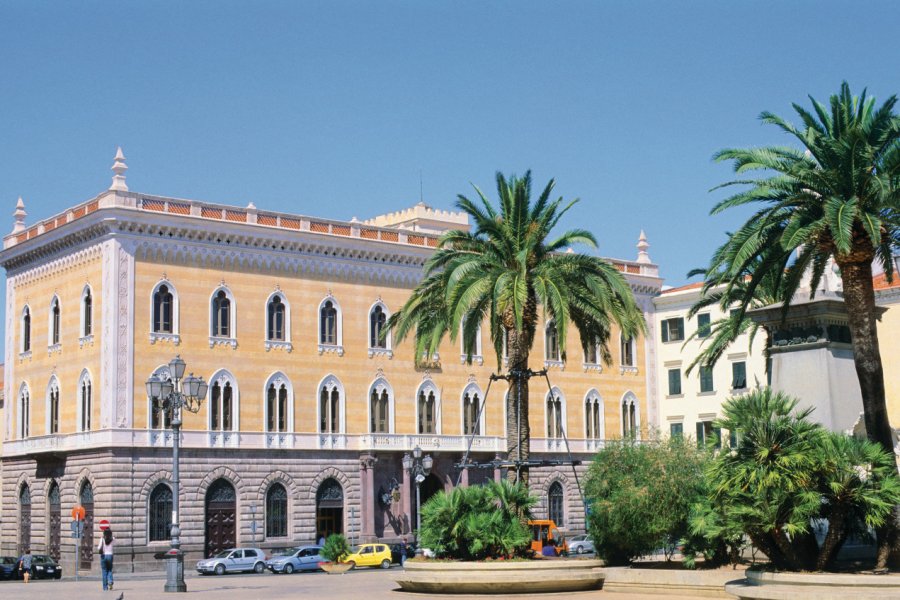 Piazza Italia, la fameuse place de Sassari. Author's Image