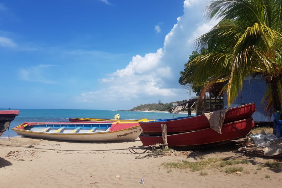 La plage de Treasure Beach. Chloé OBARA