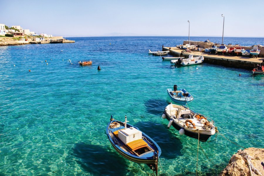 Bateaux de pêche, Levanzo. Nenia LANTI - iStockphoto