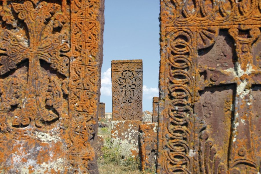 Khatchkar à Noratous. Nadia Ivanova - Fotolia