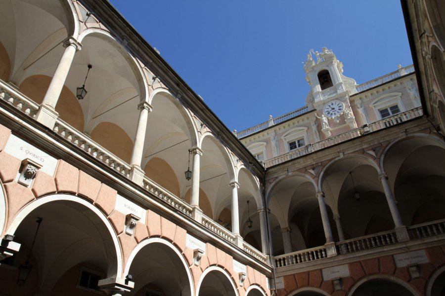 Palazzo Doria-Tursi sur la via Garibaldi. Stéphan SZEREMETA