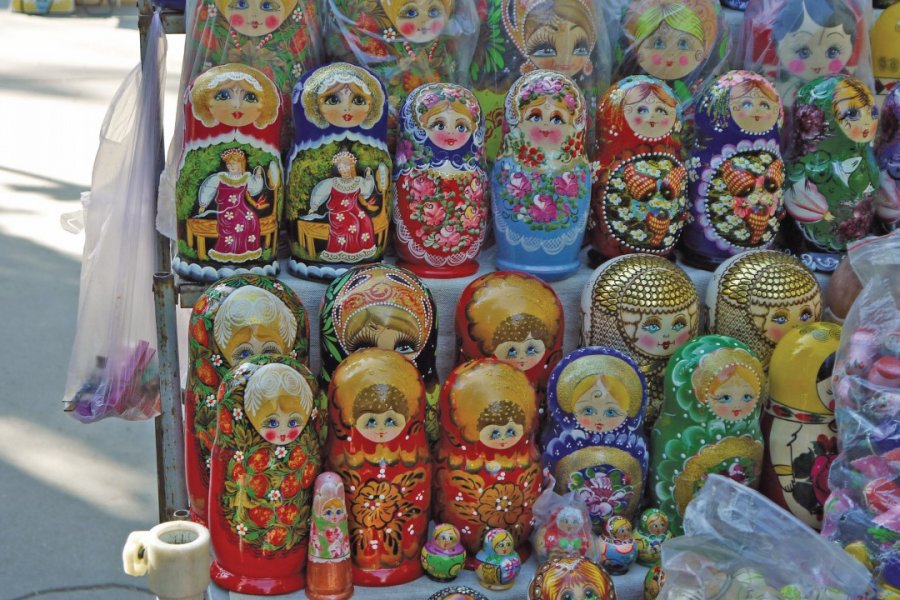 Les poupées russes du marché artisanal 