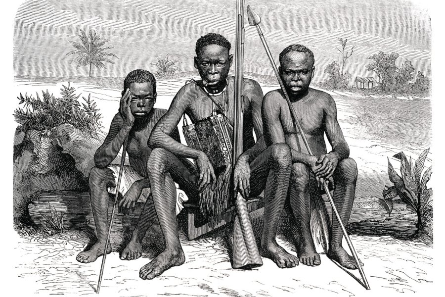 Hommes de l'ethnie Fang. Grafissimo - istockphoto.com