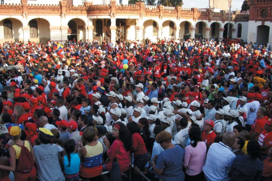 Manifestation pro-chaviste, Castillo Cipriano Castro. Laurent BOSCHERO