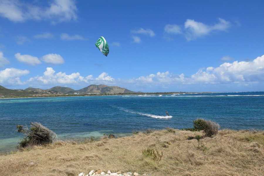 Kitesurf dans la baie orientale. Gilles MOREL