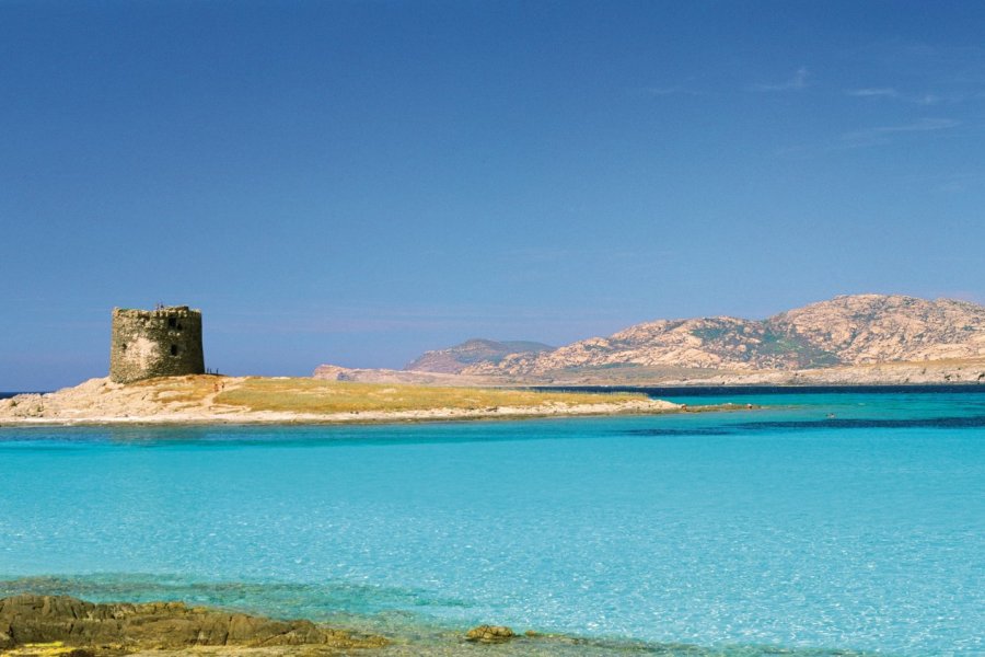 Spiaggia di Pelosa est une des plus belles plages de Sardaigne. Author's Image