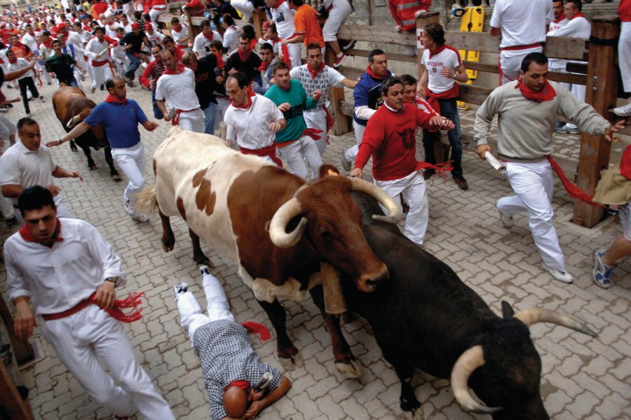 Encierro lors des Sanfermines de Pampelune. edStock - iStockphoto.com