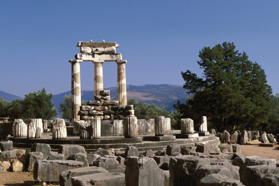 La Tholos du site archéologique de Delphes. Author's Image