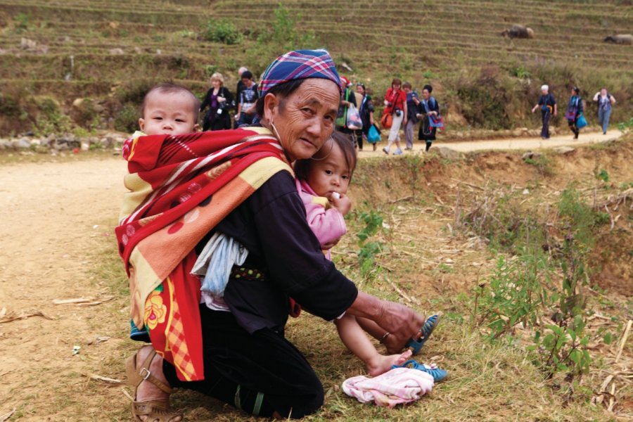 L'ethnie des Hmông noirs, village de Lao Chai. Philippe GUERSAN - Author's Image