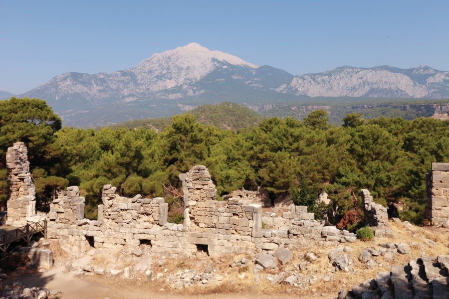 Mont Olympos vu depuis le théâtre de Phasélis. David GUERSAN - Author's Image