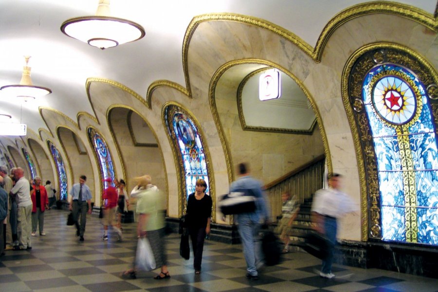 Métro, station Novokouznetskaïa. Stéphan SZEREMETA