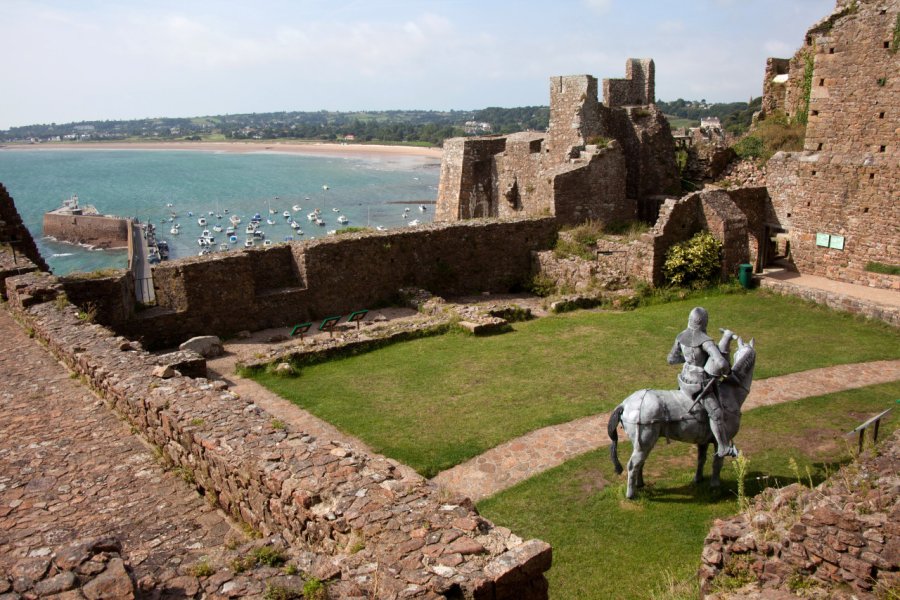 Le château de Mont Orgueil à Jersey. Gail Johnson - Shutterstock.com