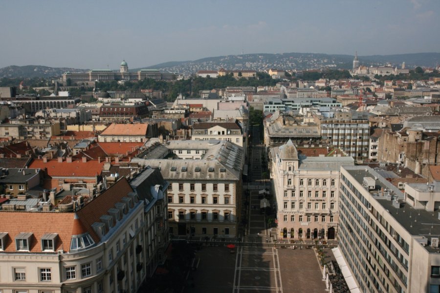 Vue depuis le dôme de la basilique Szent István, Pest. Stéphan SZEREMETA