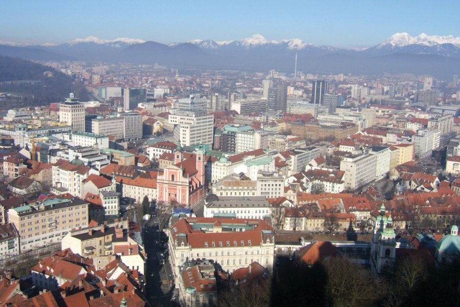 Vue générale depuis le château de Ljubljana. Stéphan SZEREMETA