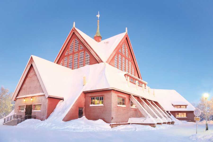 Hôtal enneigé de Kiruna. Vichie81 - iStockphoto