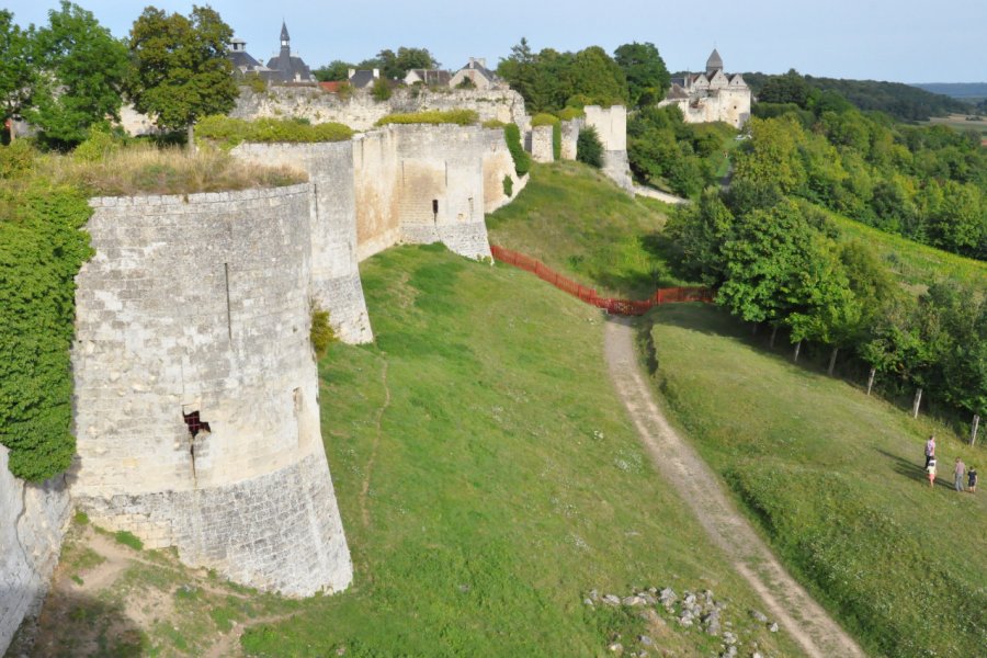 Vestiges du château des Sires de Coucy. Catherine FAUCHEUX