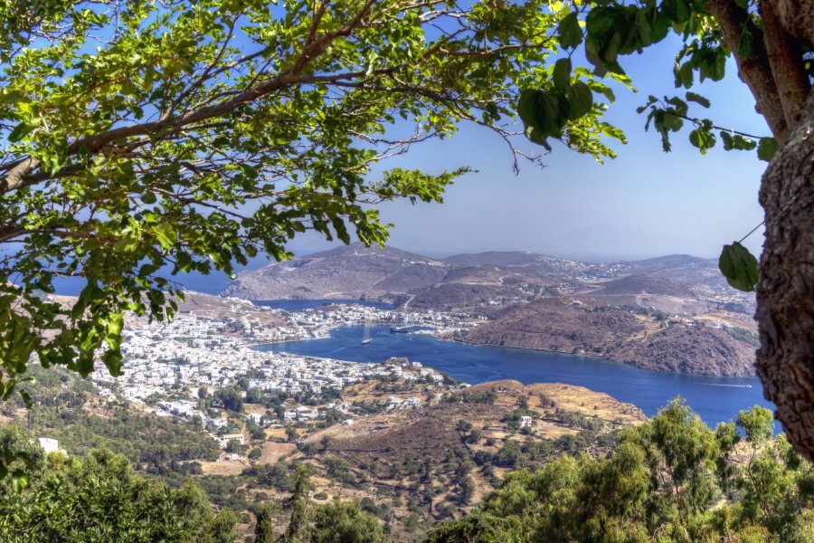 Le port de Skala sur l'île de Patmos. AJancso - Shutterstock.com