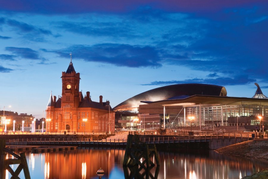 La baie de Cardiff, l'Assemblée Nationale du Pays de Galles et le Pierhead Building. Matthew DIXON - iStockphoto