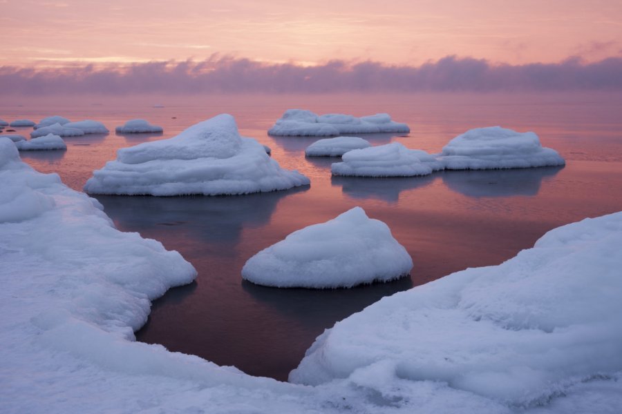 La mer Baltique gelée en hiver. Ingrid Maasik - Shutterstock.com