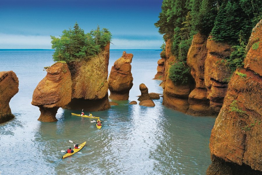 Hopewell Rocks. Tourisme Nouveau-Brunswick