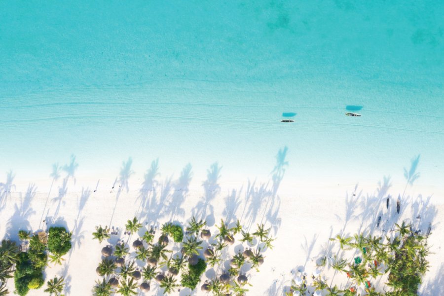 Magnifique paysage côtier de l'île de Zanzibar. Pakhnyushchyy - istockphoto.com