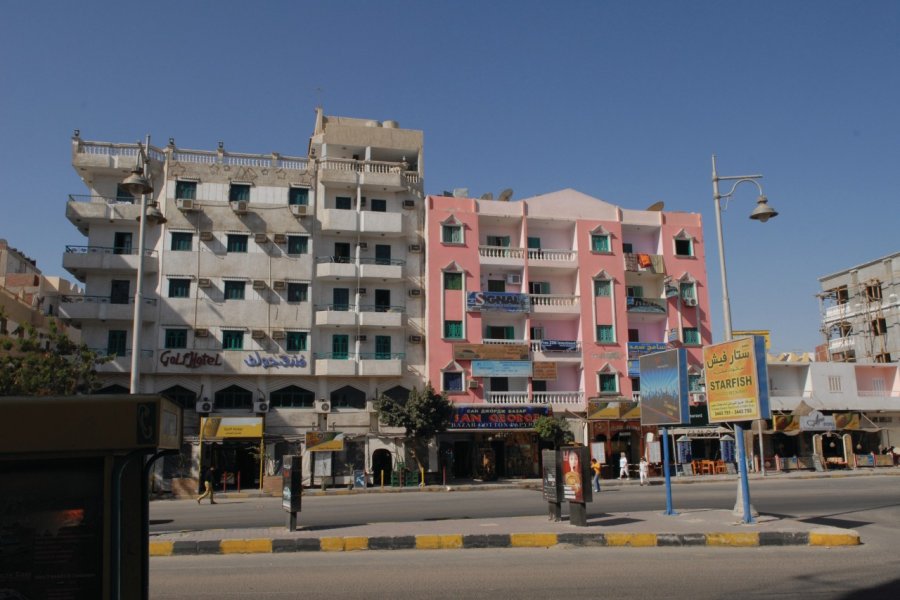 Dans la ville d'Hurghada. Pierre JUIN