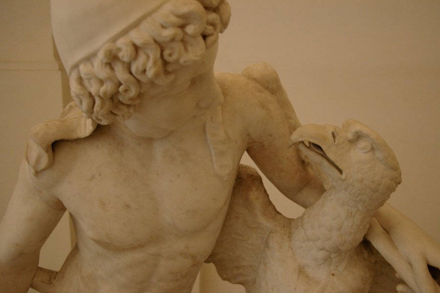 Ganimède et l'aigle au musée national archéologique. Stéphan SZEREMETA