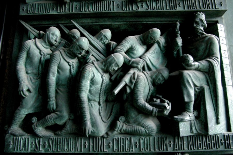Détail de la porte d'entrée du Duomo. Stéphan SZEREMETA