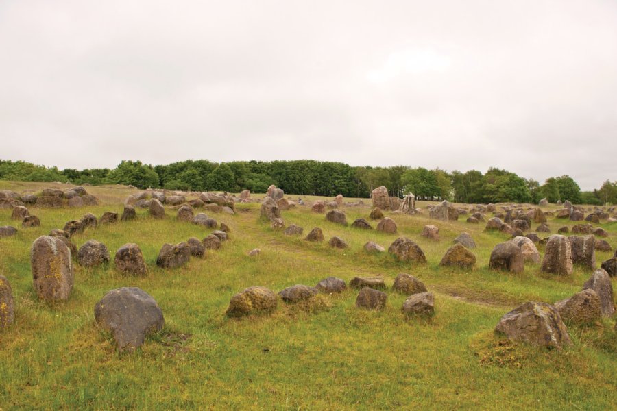 Le site funéraire de Lindholm Hoje. aic/olf - iStockphoto.com