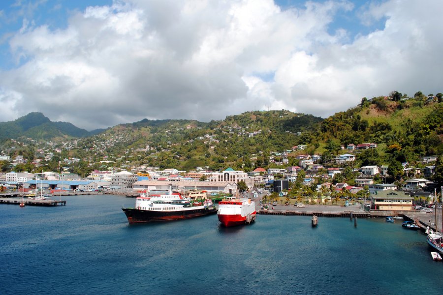 Le port de Kingstown, Dominique. Peter - Fotolia