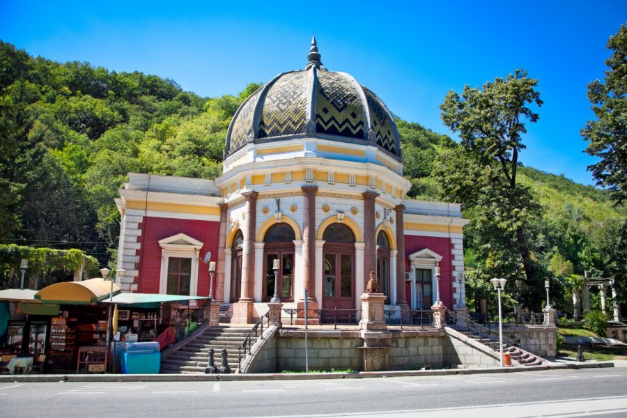 La jolie station de train de Băile Herculane. Aleksandar Todorovic - Shutterstock.com