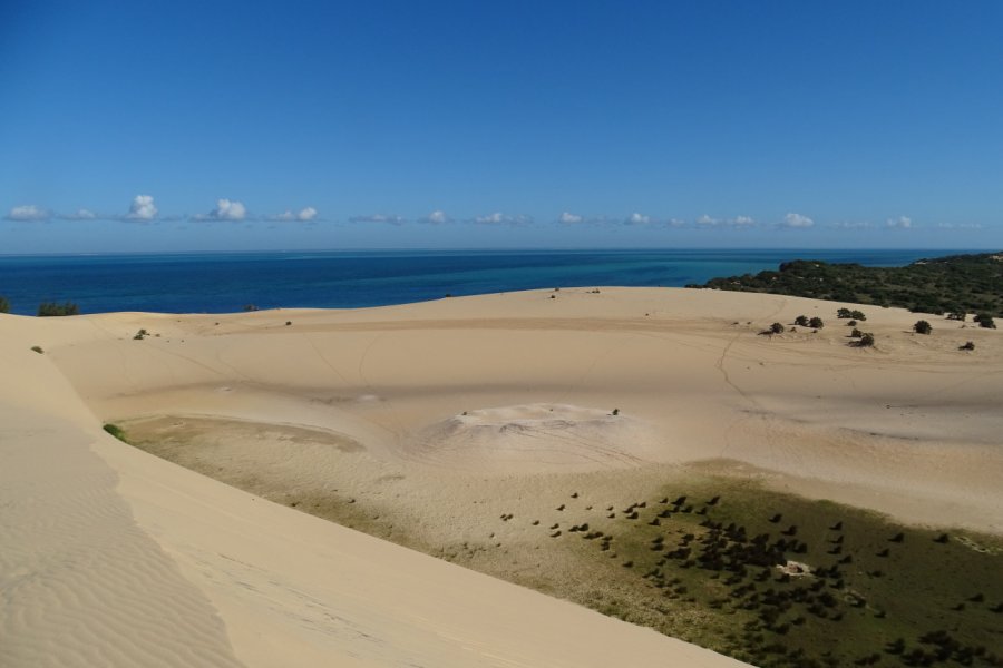 Ile de Bazaruto, sur la dune. Elisa Vallon