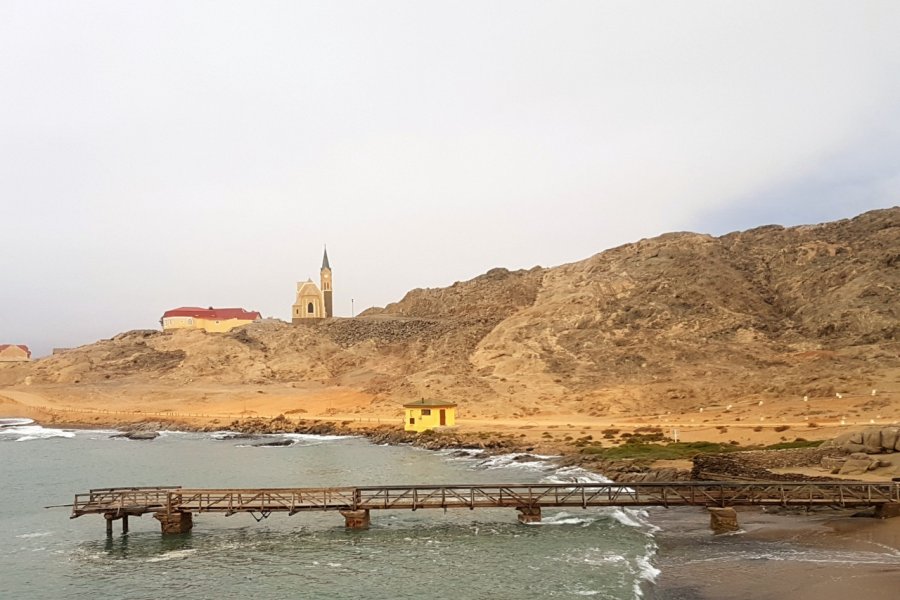 Lüderitz, par un très rare temps de pluie. Sophie ROCHERIEUX