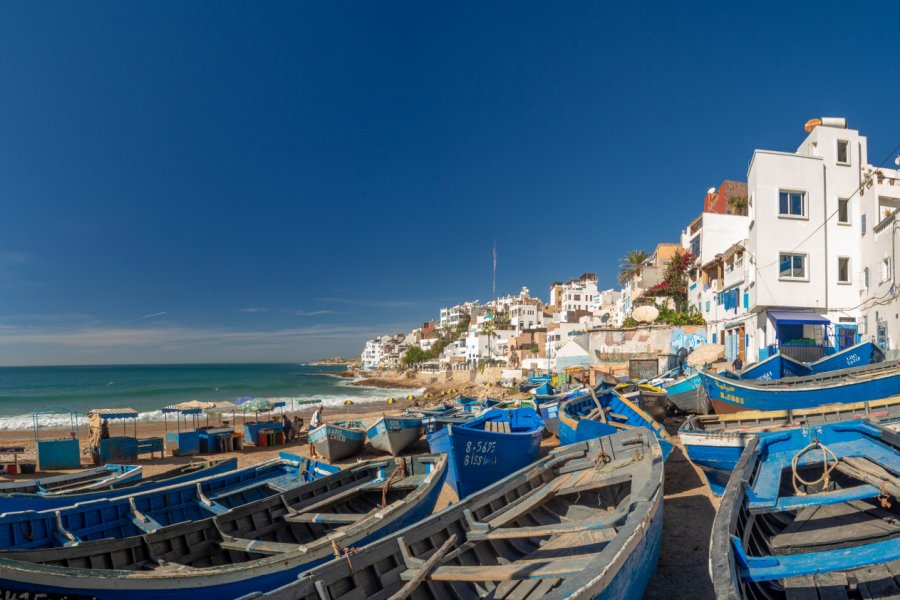 Taghazout, village de pêcheurs près d'Agadir. Jakub Zajic - Shutterstock.com