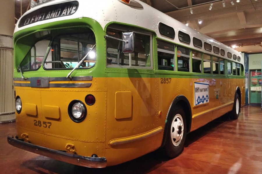 Le bus dans lequel la militante Rosa Parks refusa de laisser sa place à un Blanc en 1955. Valérie FORTIER