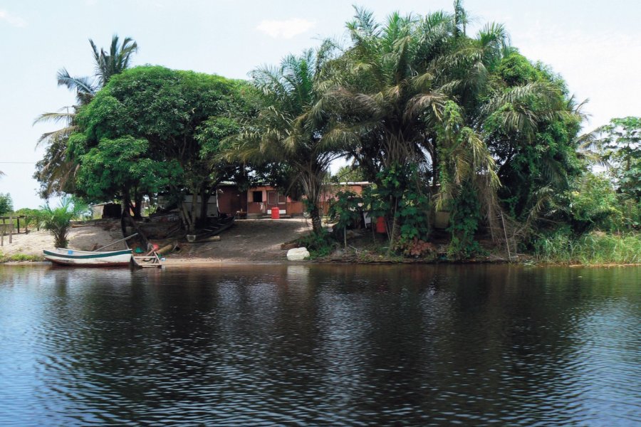 Sur la lagune Ndogo. Bernadette VOISIN