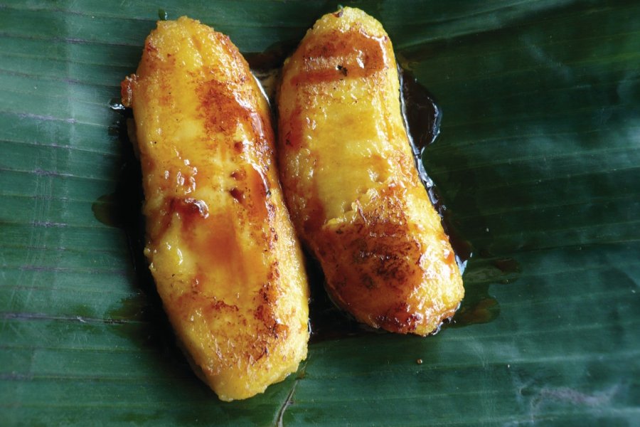 Bananes caramélisées dans un restaurant de Solo. Stéphan SZEREMETA