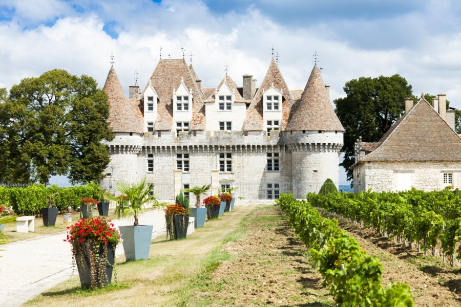 Le château de Monbazillac et ses vignobles. Richard Semik - Shutterstock.com