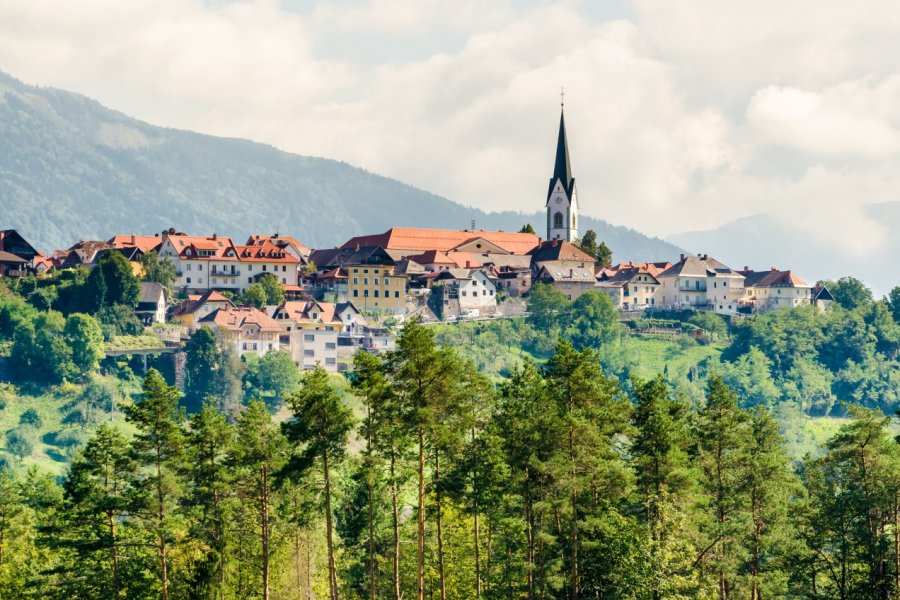 Vue sur Radovljica. Marco Saracco - Shutterstock.com