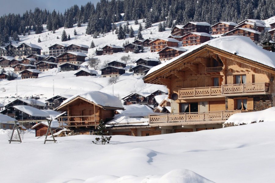 Chalets sous la neige Frédéric Prochasson - Fotolia