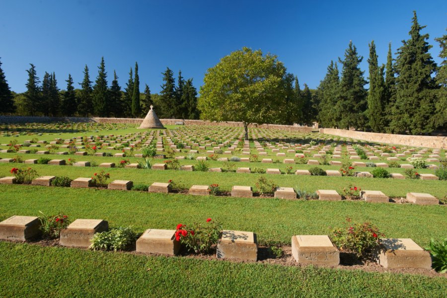 Cimetière militaire britannique de Doïrani, dans la partie grecque de Dojran. vlas2000 - Shutterstock.com