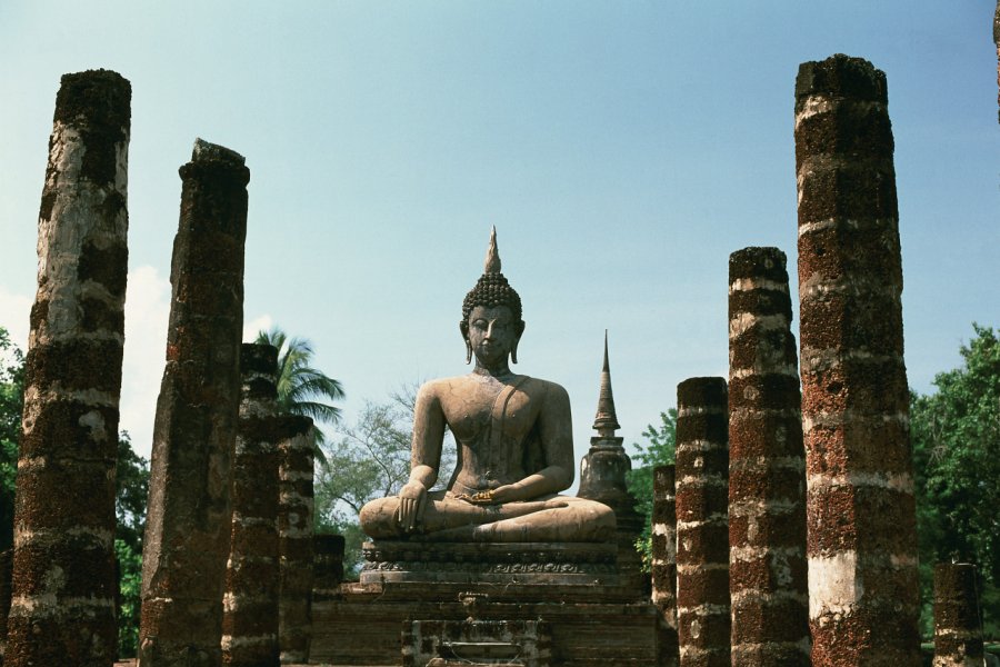 Wat Mahathat, principal temple de la cité de Sukhothai. Author's Image