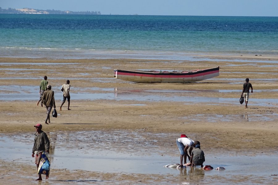 Pêcheurs sur la plage de Vilankulo. Elisa Vallon