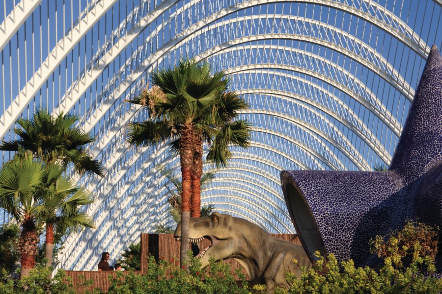 L'Umbracle conçu par l'architecte Santiago Calatrava. Philippe GUERSAN - Author's Image