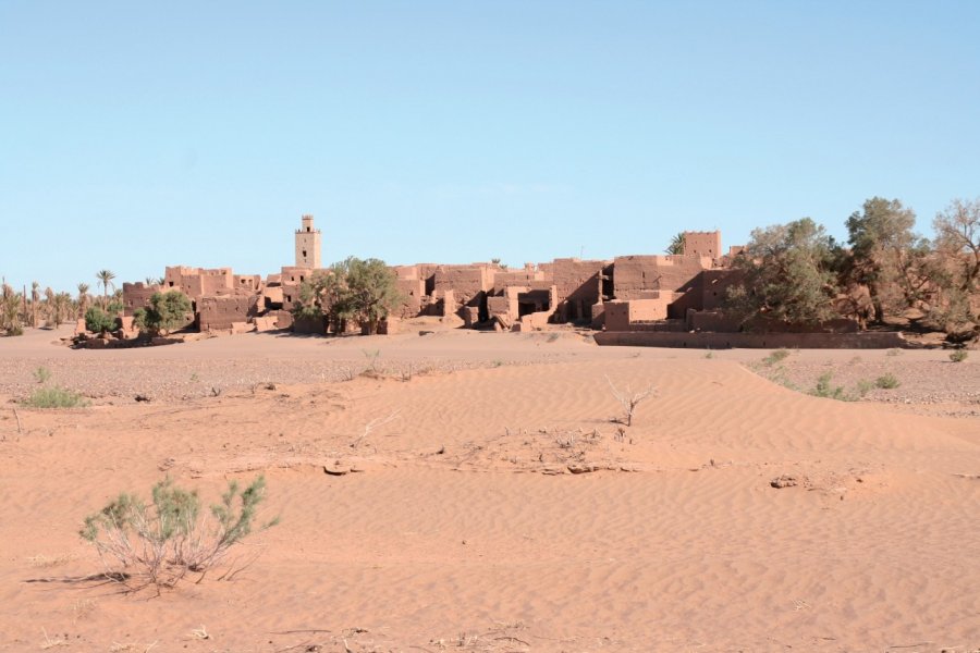 Arrivée sur Oulad Edriss. Stéphan SZEREMETA