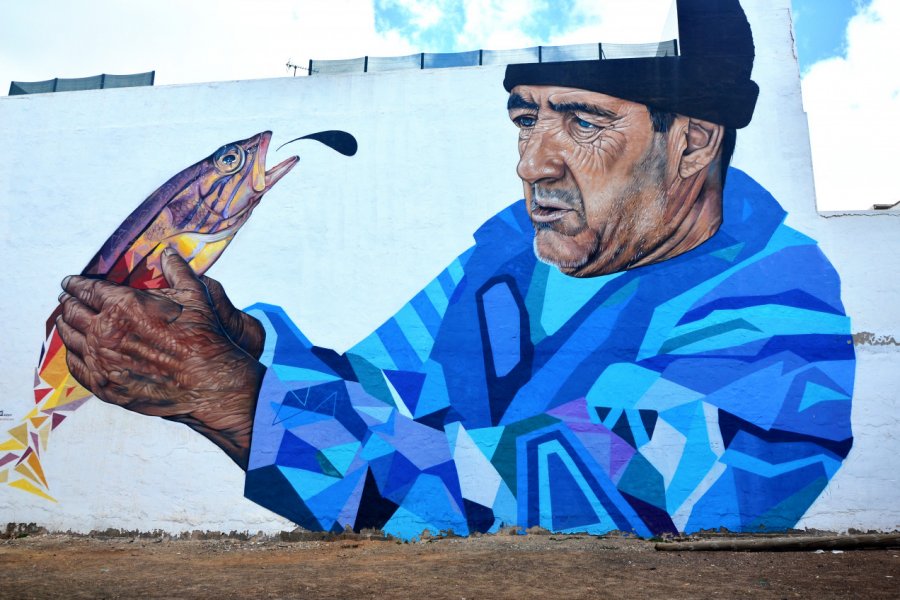 Street Art sur les murs de la ville de Puerto del Rosario. Leonardo Calconi - Shutterstock.com