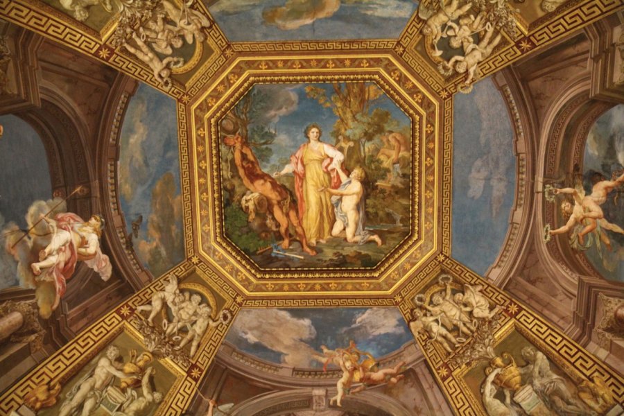 Plafonds dans le musée Pio-Clementino. Stéphan SZEREMETA