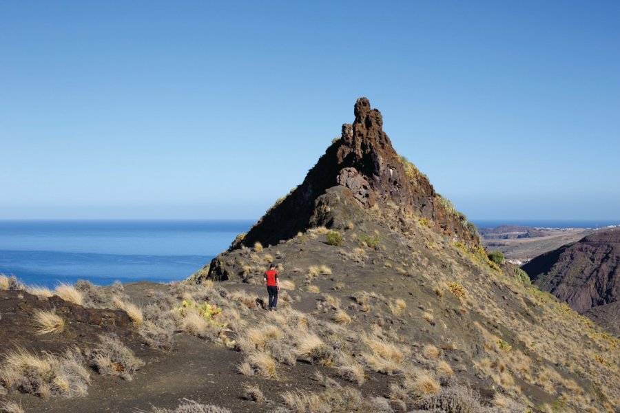 Randonnée sur le rocher Guayedra. Falombini - iStockphoto.com