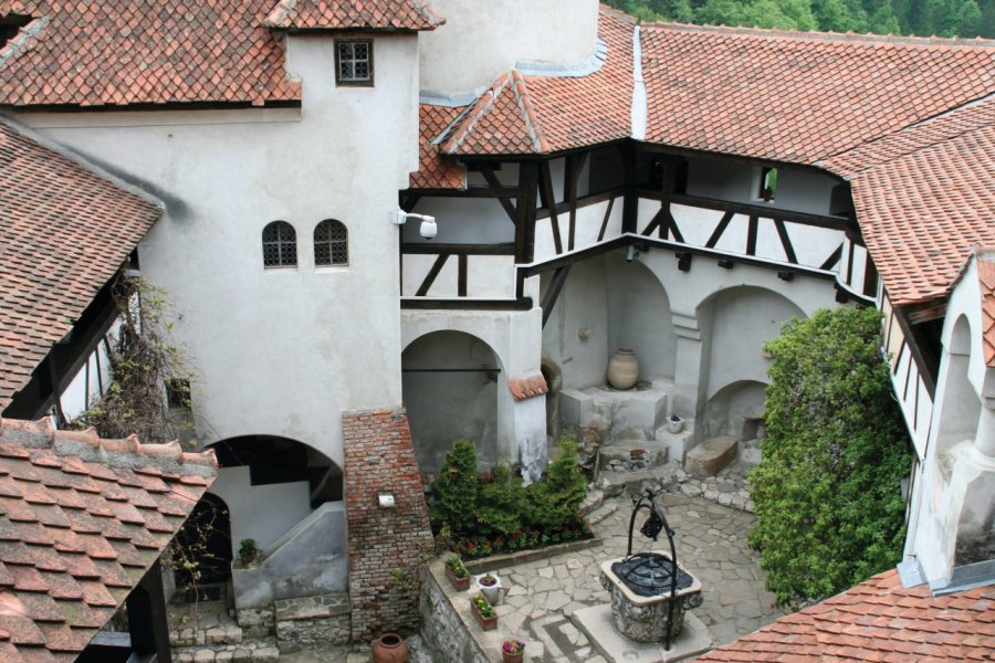 Cour intérieure du château de Bran. Stéphan SZEREMETA